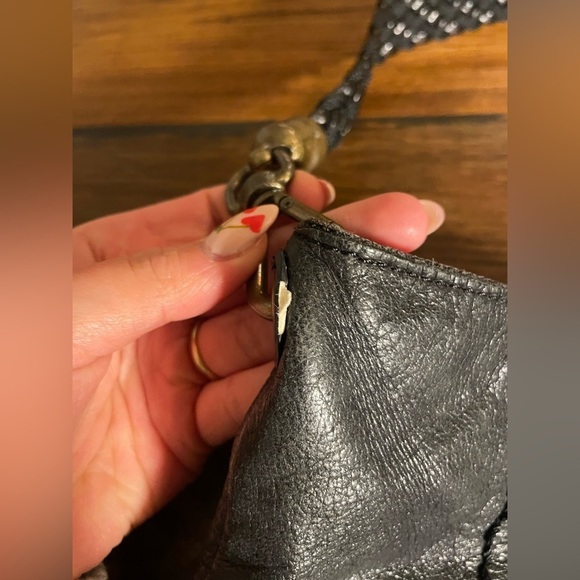 The Sak Black Textured Leather Shoulder Bag - Picture 7 of 12